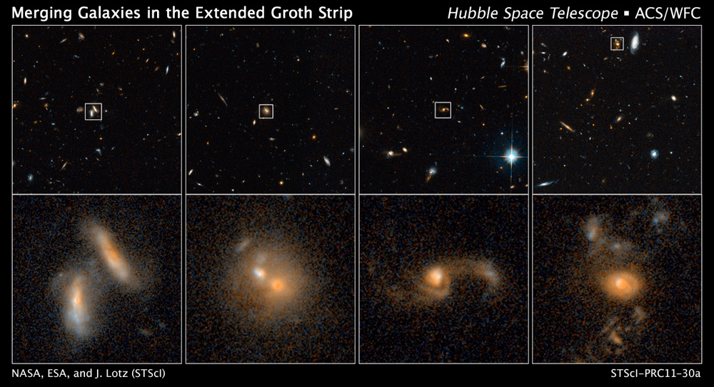 Space Traffic Report: Hubble Telescope Counts Galaxy Crashes